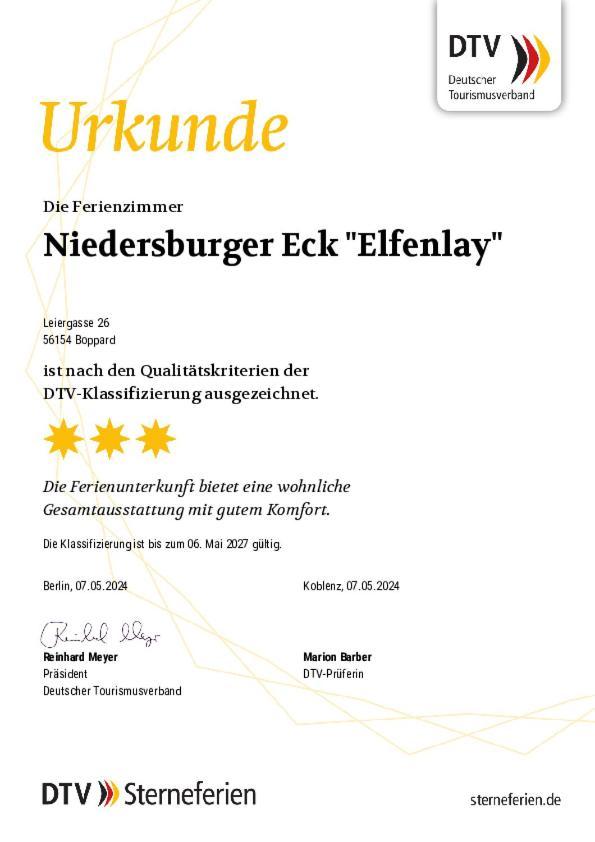 Niedersburger Eck, Wandern, Radfahren, Geniessen, Erholen Lägenhet Boppard Exteriör bild